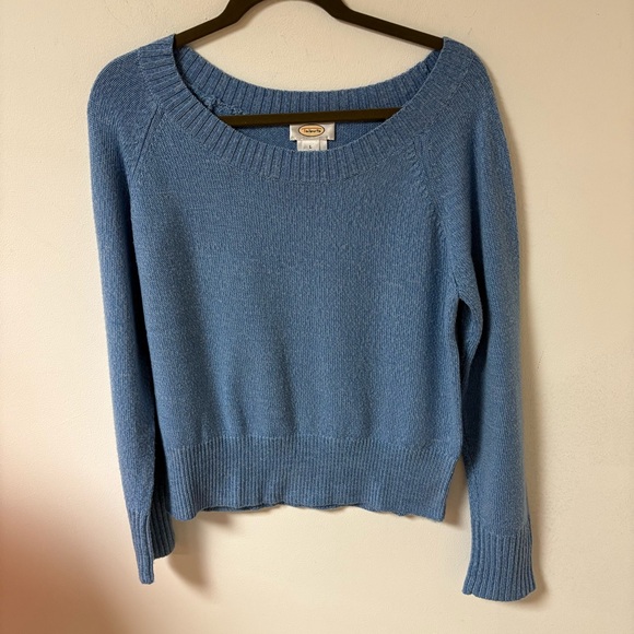 Talbots Sweaters - Talbots Sweater Womens Large Blue Merino Wool Classic Preppy
